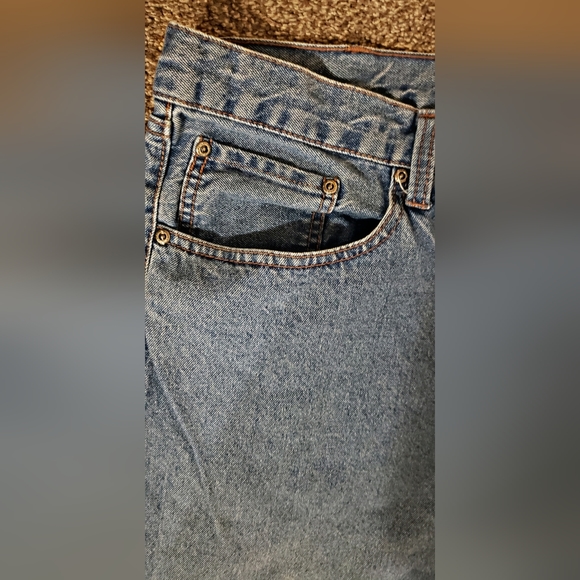 Mens Basic Edition Blue Jeans Relaxed Fit 40x32 - Picture 5 of 9